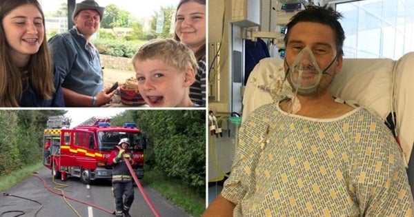 The Fireman, His Popcorn and a Close Call   