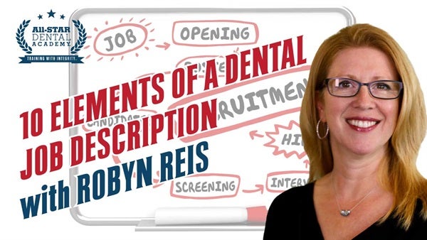 10 Elements of a Dental Job Description