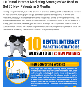 5 Dental Practice Online Marketing Strategies to Get More Patients On Your Site